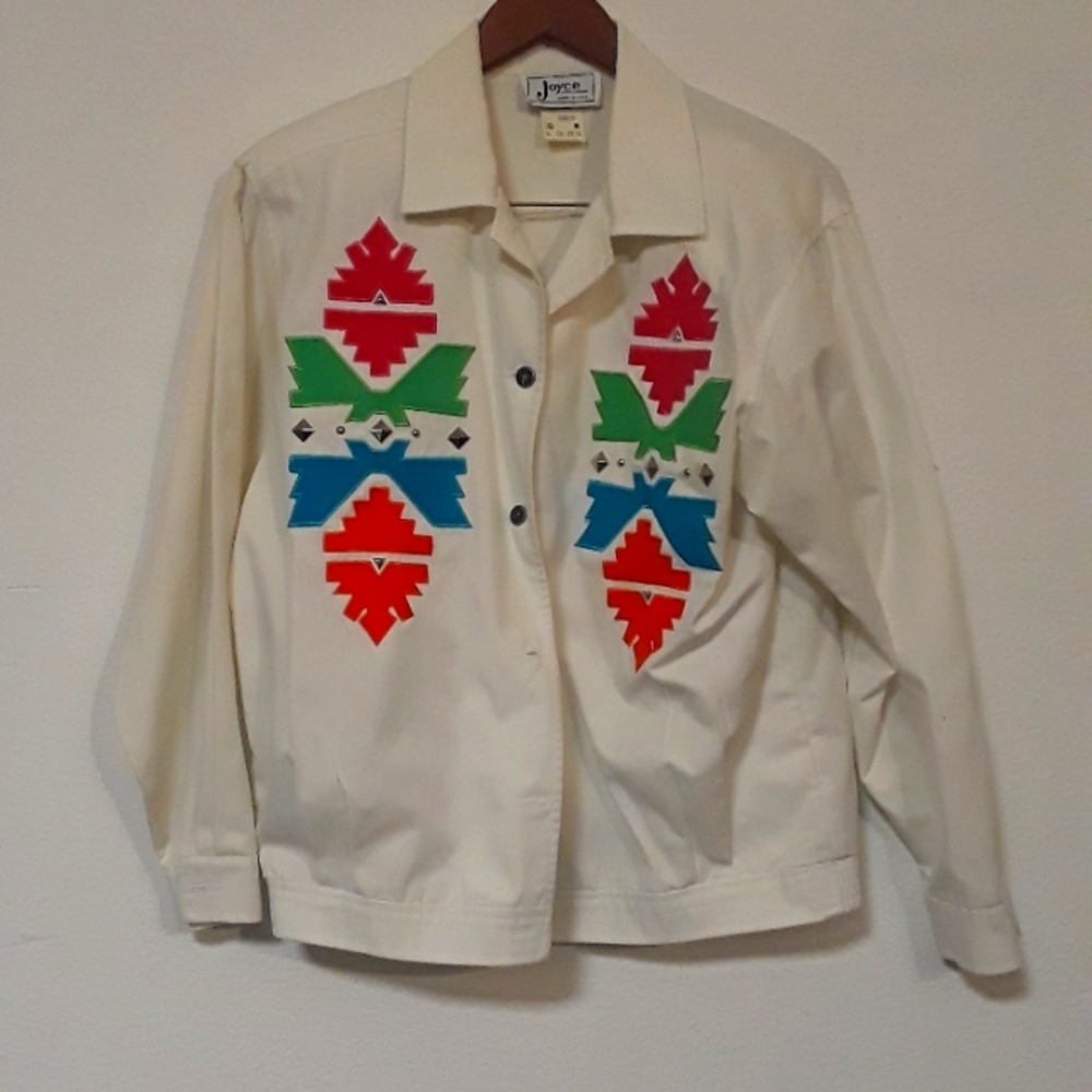 c VTG. JOYCE SPORTSWEAR SZ. 6 SOUTHWESTERN DESIGN JACKET